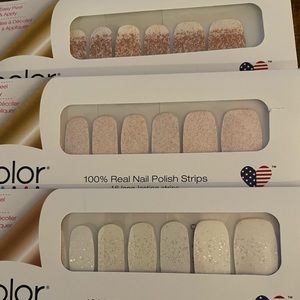 Color street lot of 3 sparkly overlays (neutrals)
